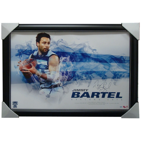 Jimmy Bartel Geelong Signed Facsimile Afl Official Print Framed - 1463