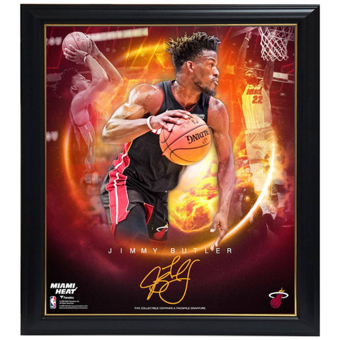 Jimmy Butler Miami Heat Facsimile Signed Official Nba Print Framed - 4468
