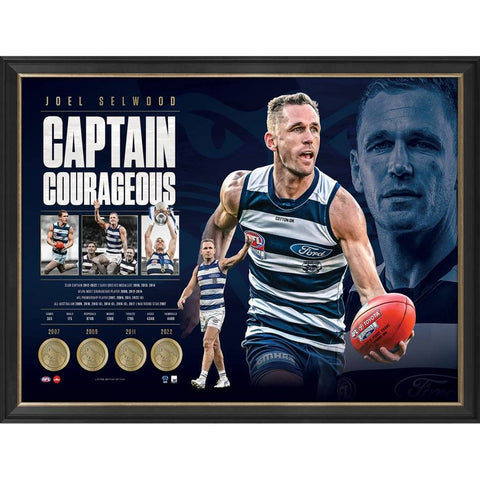 Joel Selwood Geelong Cats Official AFL Retirement Print Framed - 5331