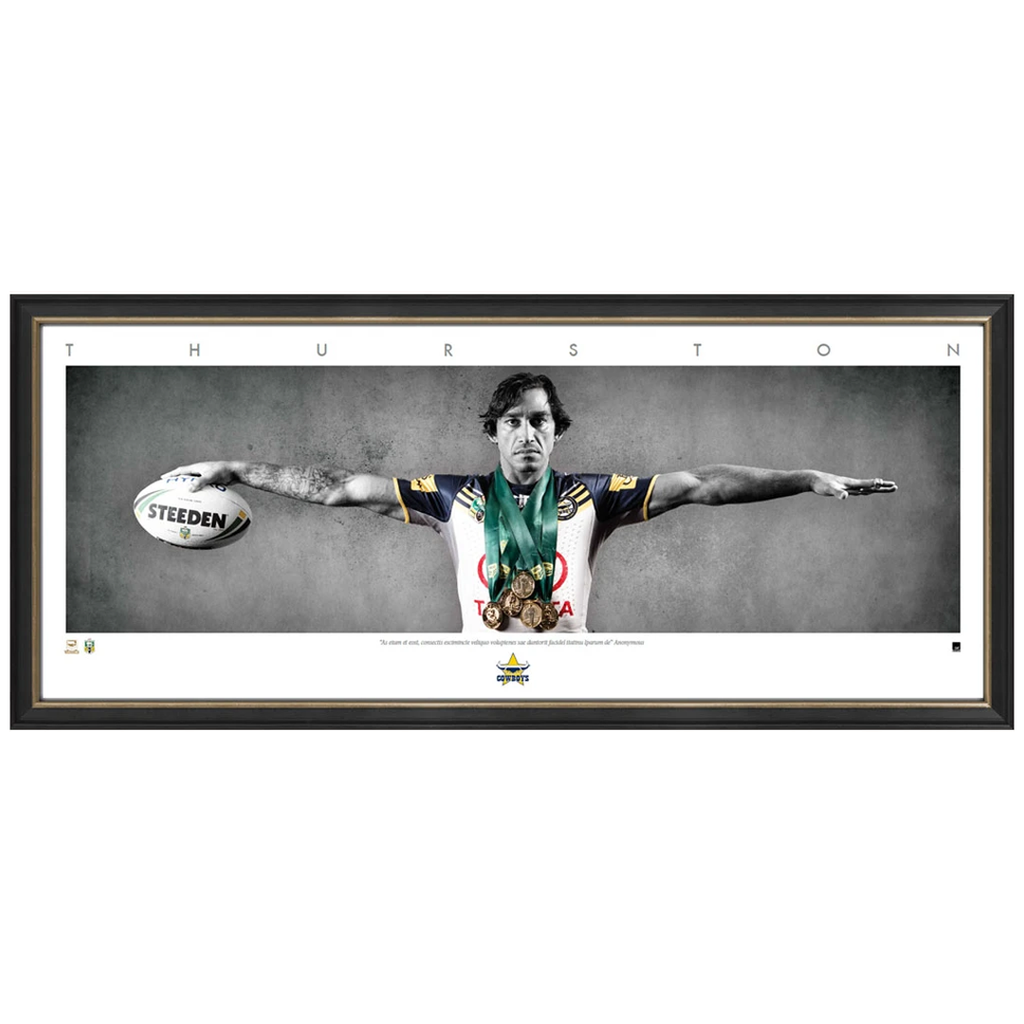 Johnathan Thurston North Queensland Cowboys Nrl Full Size Wings Print Framed - 3979