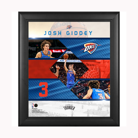 Josh Giddey Signed Oklahoma City Thunder NBA Jersey Framed - 5151 – HT  Framing & Memorabilia