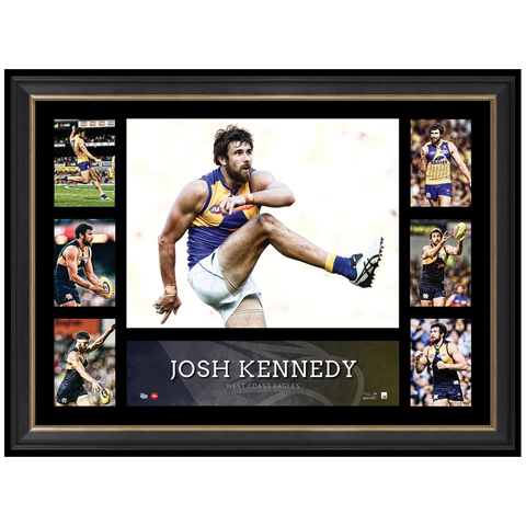 Josh Kennedy West Coast Eagles Unsigned Super Frame Afl Print Official Collage Framed - 2896