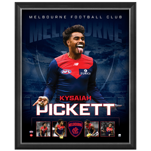 Kysaiah Pickett Melbourne Demons Official Licensed AFL Print Framed New - 4736