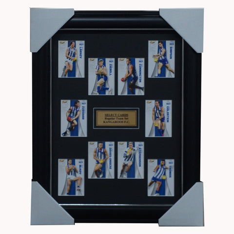 North Melbourne 2022 Select Card Team Set Framed Ziebell Cunnington Zurharr  - 5040