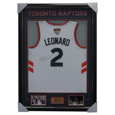 Kawhi Leonard Signed Toronto Raptors 2019 Nba Champions Jersey Framed 100% Authentic - 3768