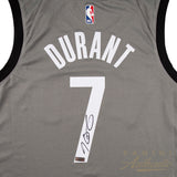 Kevin Durant Signed Grey Brooklyn Nets #7 NBA Official Panini Authentics Jersey - 4603