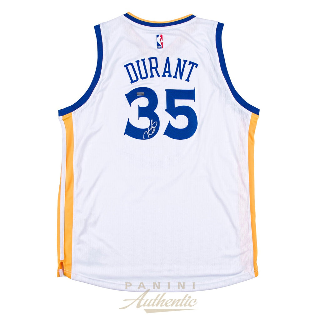 KEVIN DURANT Signed Warriors Blue "GSW" Inscribed Jersey PANINI  LE /135