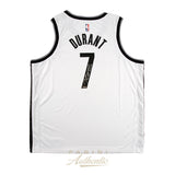 Kevin Durant Signed White Brooklyn Nets #7 NBA Official Panini Authentics Jersey - 4602