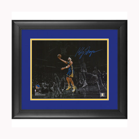 Klay Thompson Golden State Warriors Signed Official NBA 11" x 14" Action vs. Pacers Spotlight Photograph Framed - 5171