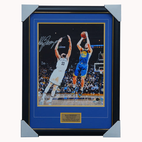 Klay Thompson Signed Golden State Warriors Official NBA Fanatics Photo Framed - 5015