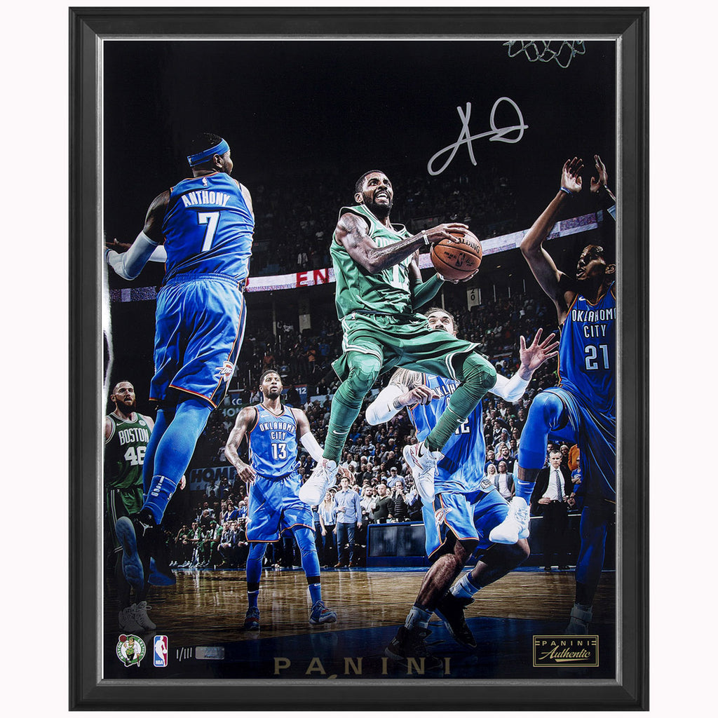 Kyrie Irving Signed Boston Celtics Signed Panini Authentic Photo Framed - 2664
