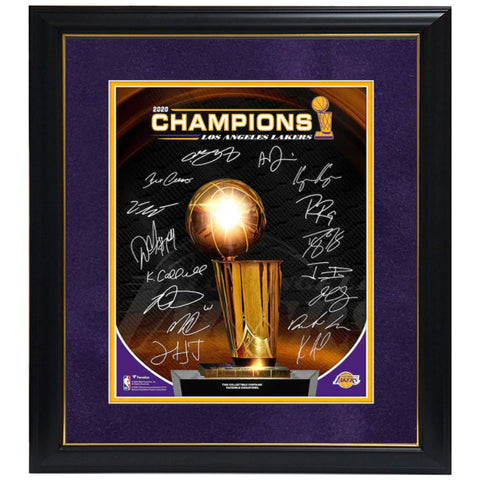 Los Angeles Lakers Fanatics Authentic Framed 11" X 14" 2020 Nba Finals Champions Collage With Facsimile Signatures Frame - 4579
