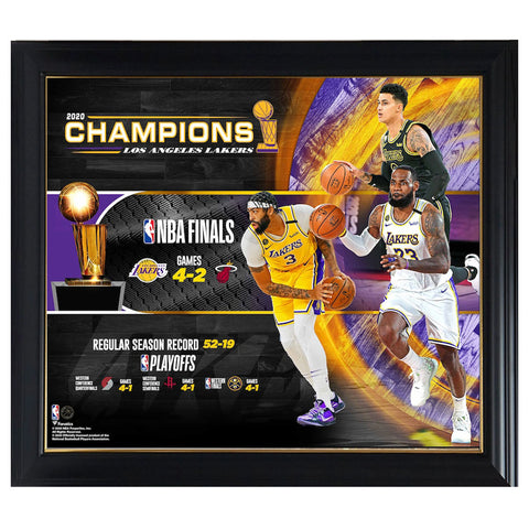 Los Angeles Lakers Fanatics Authentic Framed 15" X 17" 2020 Nba Finals Champions Collage Frame - 4577