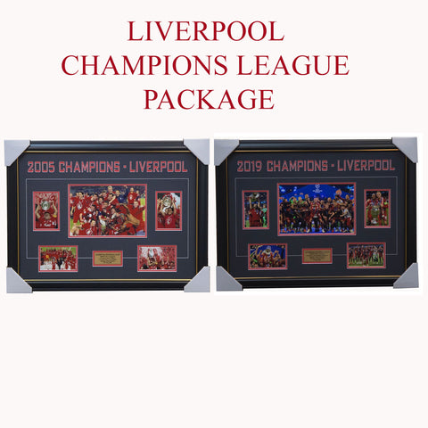 Liverpool 2005 & 2019 Uefa Champions League Dual Frame Package - 3701