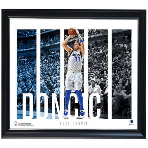 Luka Doncic Dallas Mavericks Player Panel Collage Official Nba Print Framed - 4344