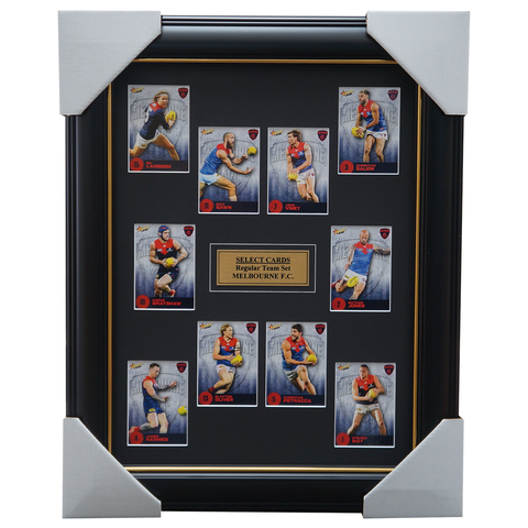 Melbourne 2021 AFL Select Team Card Set Framed Gawn Viney Jones  - 4643