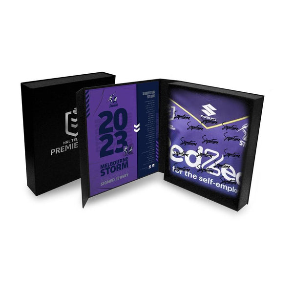 Melbourne Storm Football Club 2023 NRL Official Team Signed Guernsey ...