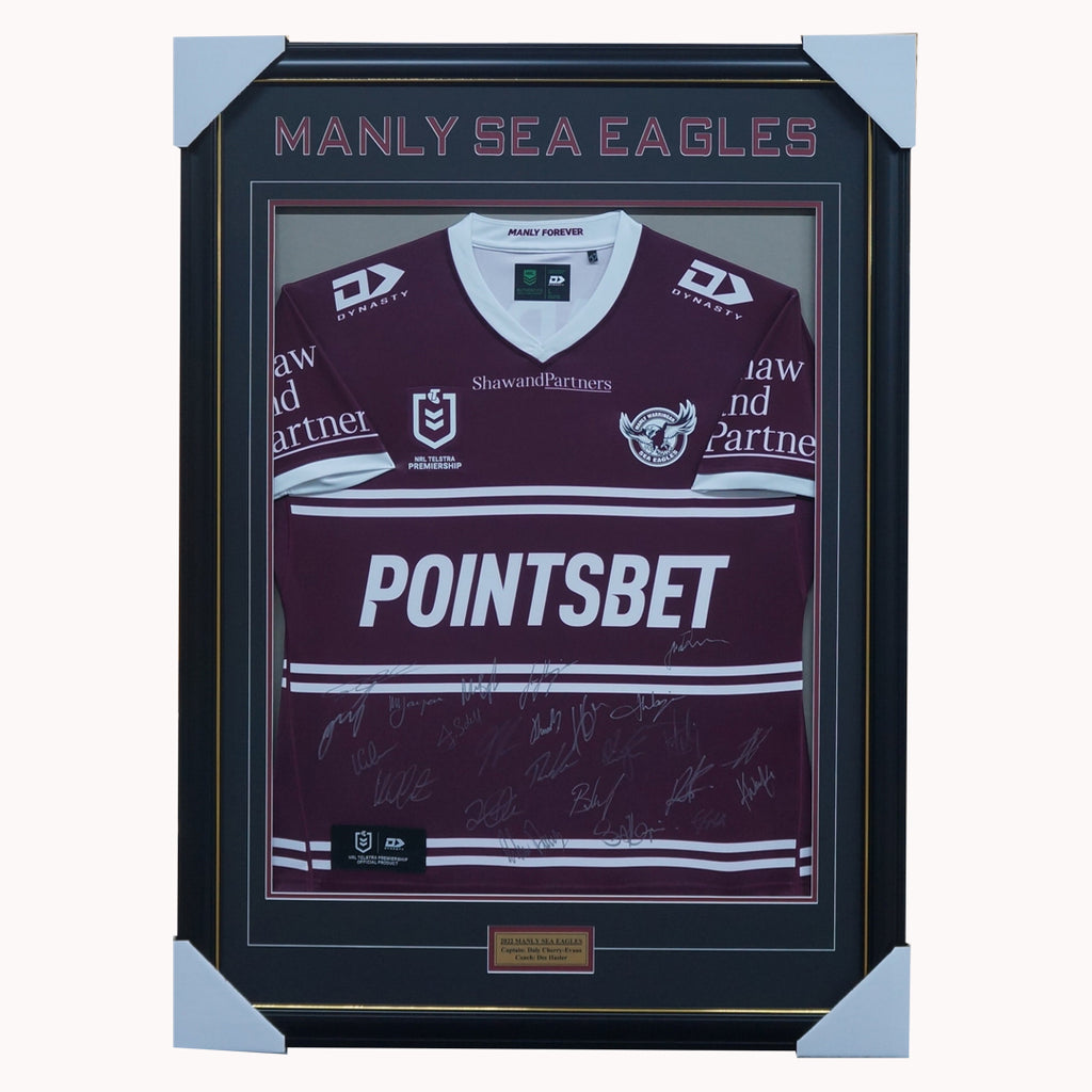 Manly Warringah Sea Eagles Football Club 2022 NRL Official Team Signed Guernsey - 5063