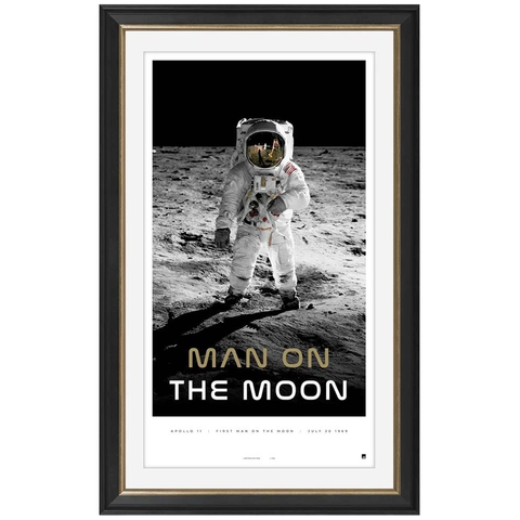Man on the Moon 50th Anniversary Limited Edition Icon Series Print Framed Neil Armstrong - 3736