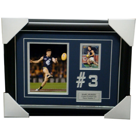 Marc Murphy Carlton Signed Card Collage Framed - 4074
