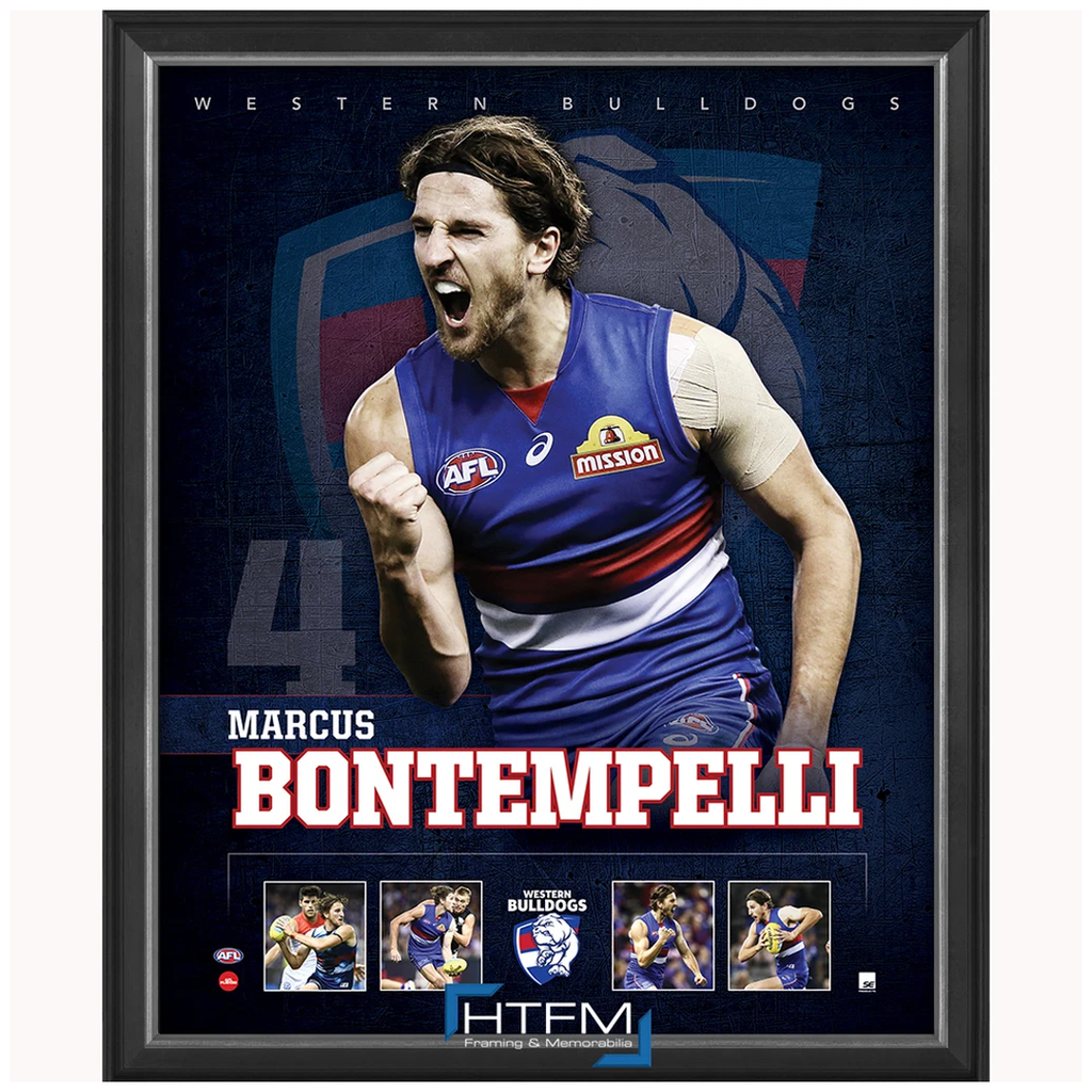 Marcus Bontempelli Western Bulldogs Football Club Official Licensed Afl Print Framed - 3711