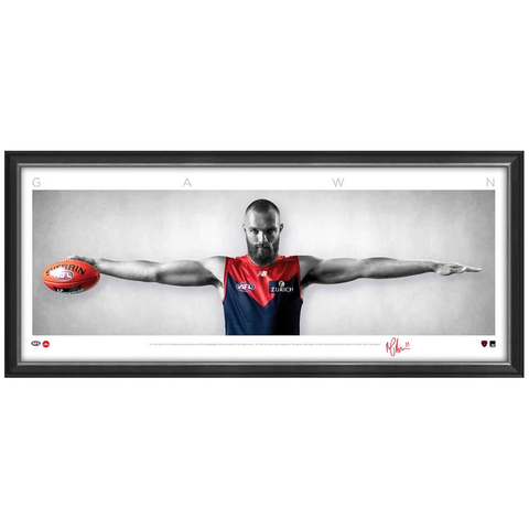 Max Gawn Signed Melbourne Demons Mini Wings Official Afl Print Framed New - 3743
