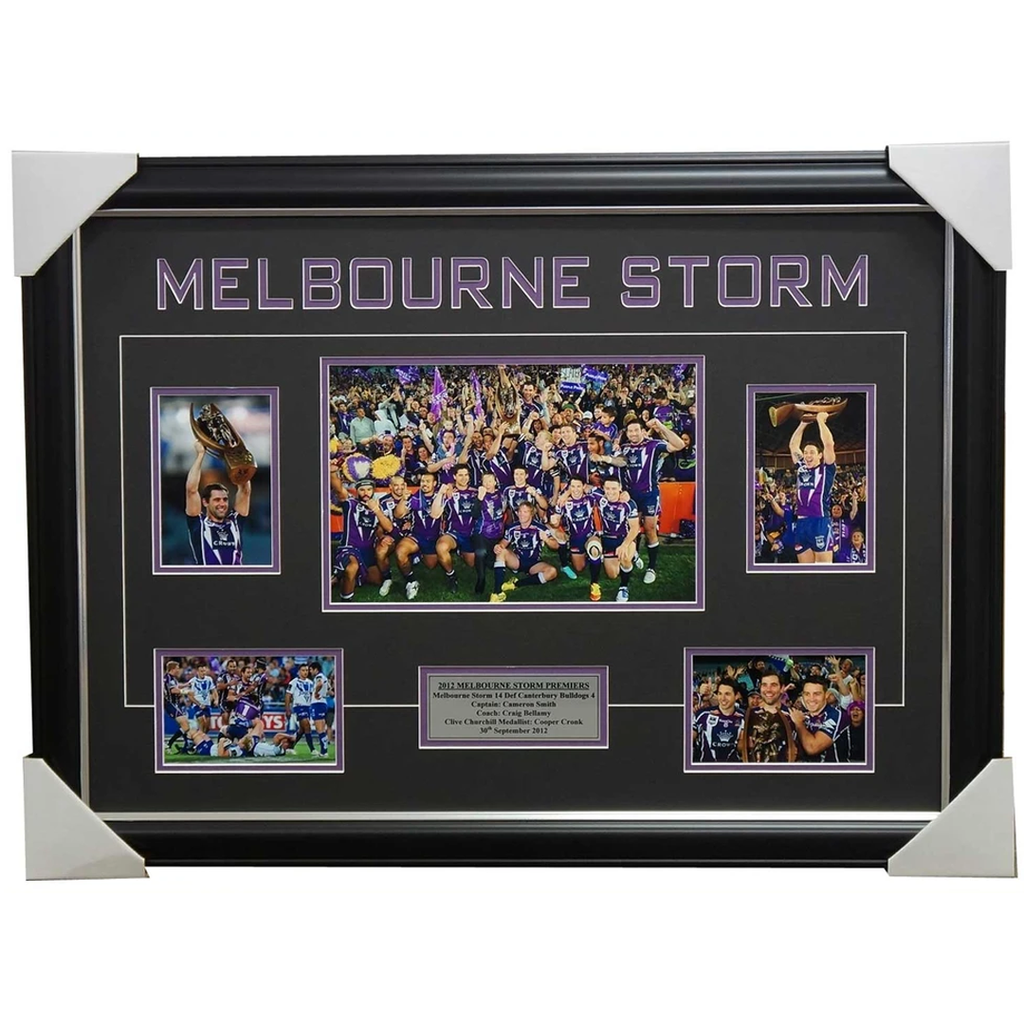 Melbourne Storm 2012 Champions Collage Framed - 4087