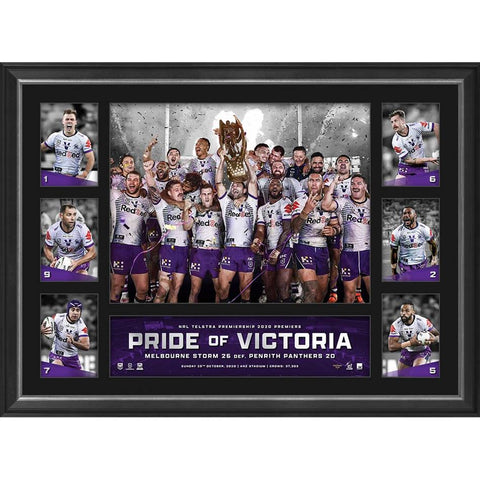 Melbourne Storm 2020 Nrl Premiers Official Tribute Frame - 4680