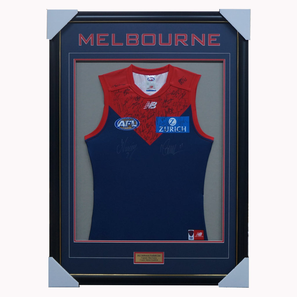 Melbourne Demons Football Club 2022 AFL Official Team Signed Guernsey - 5082