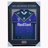 Melbourne Storm Football Club 2022 NRL Official Team Signed Guernsey - 5064