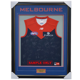 Melbourne Football Club 2020 Afl Official Team Signed Guernsey - 4138