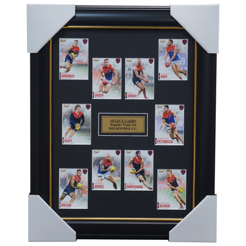 Melbourne 2020 Afl Select Team Card Set Framed Gawn Viney Jones  - 4010