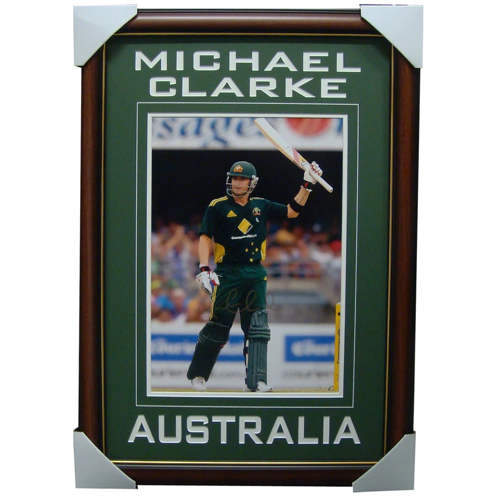 Michael Clarke Australia One Day Signed Photo Framed - 1328