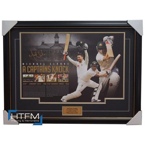 Michael Clarke Signed "a Captains Knock" 329 Test Runs Not Out - 2679