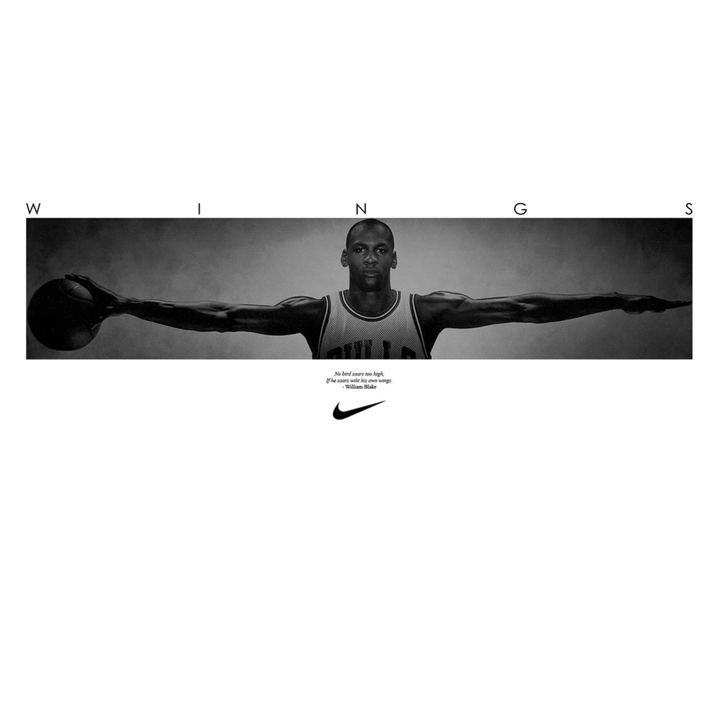 Michael Jordan "Full Size Wings" Official Nike Chicago Bulls Poster Only - 3867