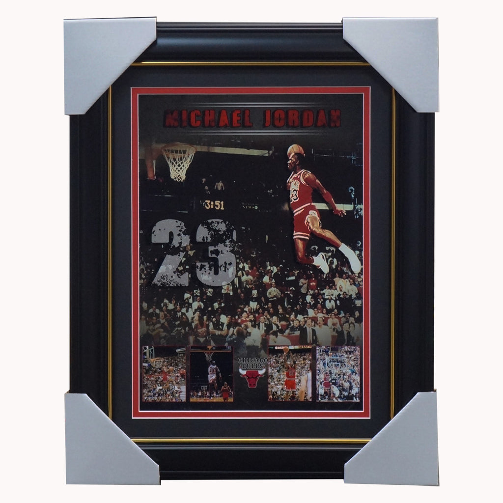 Michael Jordan The Greatest Chicago Bulls Photo Collage Framed - 4320
