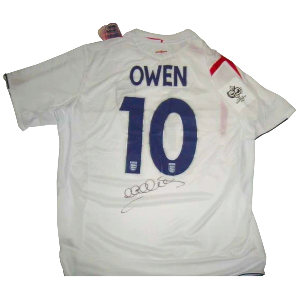 Michael Owen England 2006 World Cup Signed Soccer Jersey - 2831