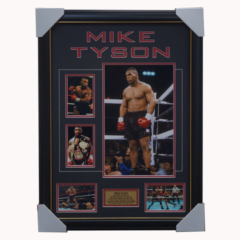 Mike Tyson Boxing World Champion Photo Collage Framed - 4389