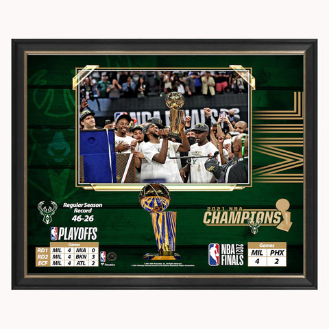 Giannis Antetokounmpo Milwaukee Bucks Framed 15 x 17 2021 NBA Finals MVP Champion Collage