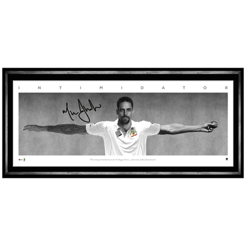 Mitchell Johnson Signed Wings L/e Official Print Framed - the Intimidator Acb - 1067