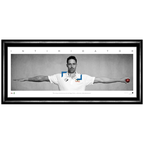 Mitchell Johnson Unsigned Wings L/e Official Print Framed the Intimidator Acb - 2608
