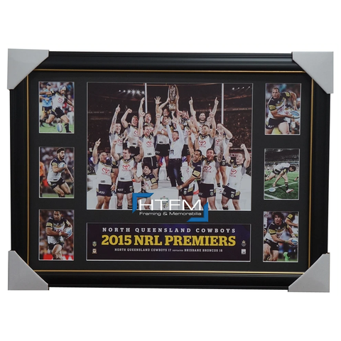 North Queensland Cowboys 2015 Nrl Premiergraph Framed Johnathan Thurston - 2582