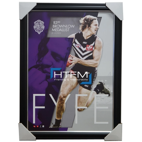 Nat Fyfe Fremantle Dockers Official Afl 2015 Brownlow Medallist Print Framed - 2567