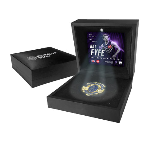 Nat Fyfe 2019 Official Afl Fremantle Dockers Led Boxed Brownlow Medal Display - 3784