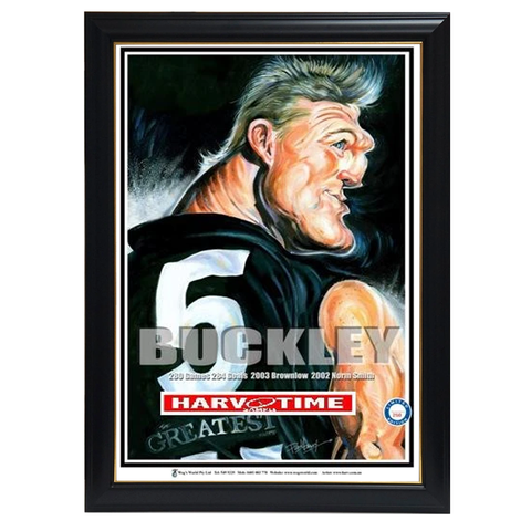 Nathan Buckley, The Greatest, Harv Time Print Framed - 4303