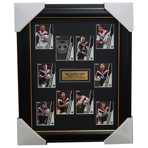 2015 New Zealand Warriors NRL Card Team Set Framed Vatuvei Tomkins Henry Johnson - 1041