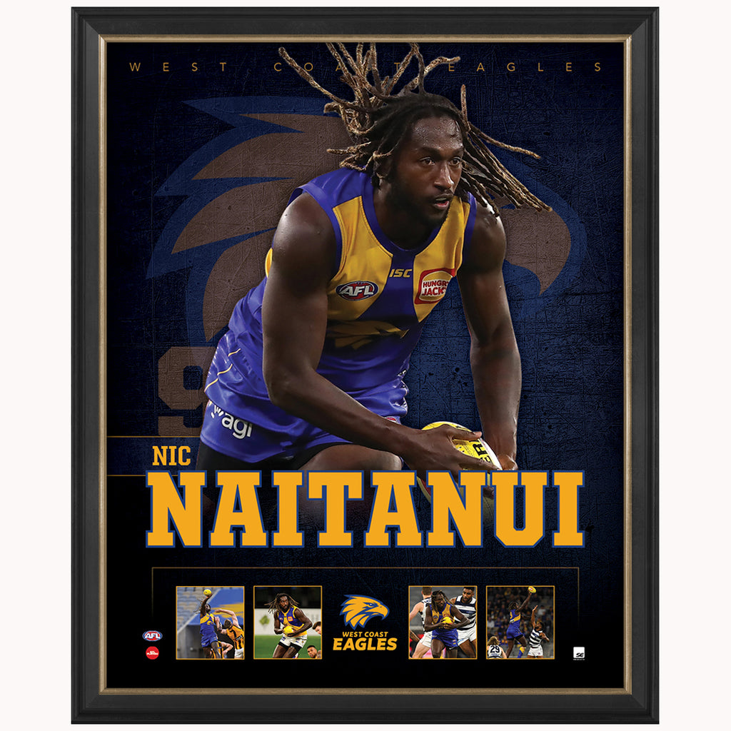 Nic Naitanui West Coast Eagles F.c. Official Licensed Afl Print Framed New - 4487