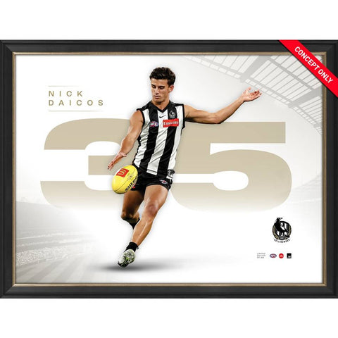Nick Daicos 2022 NAB Rising Star Collingwood Official AFL Print Framed - 5254