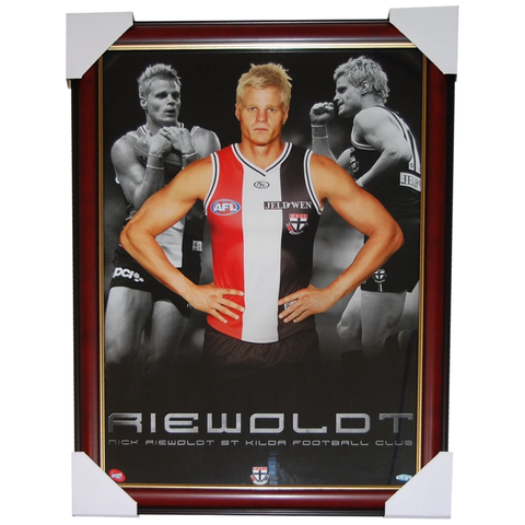 Nick Riewoldt Limited Edition St Kilda Print Framed - 2747