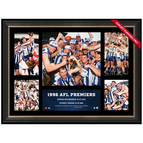 North Melbourne 1996 Afl Premiership Glory Official Afl Photo Collage Framed - 2843